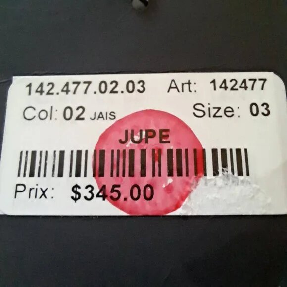 SARAH PACINI LINEN skirt Sz 3 or LARGE or 32 waist MADE IN ITALY formal * NWT* - Picture 7 of 10